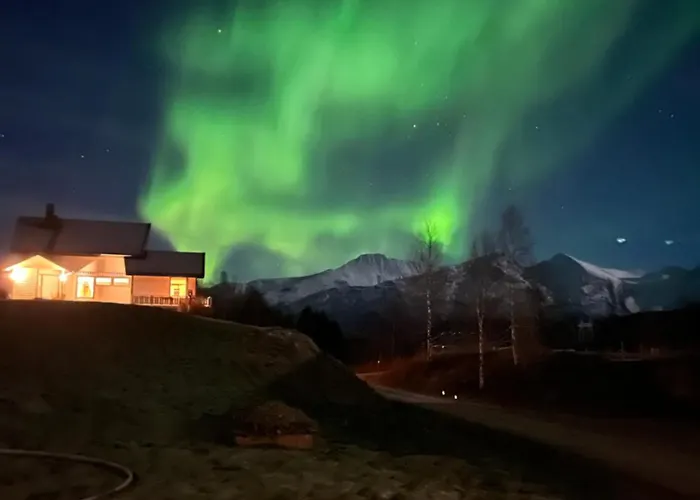 Midt Mellom Tromso Og Senja Tatil Evi *